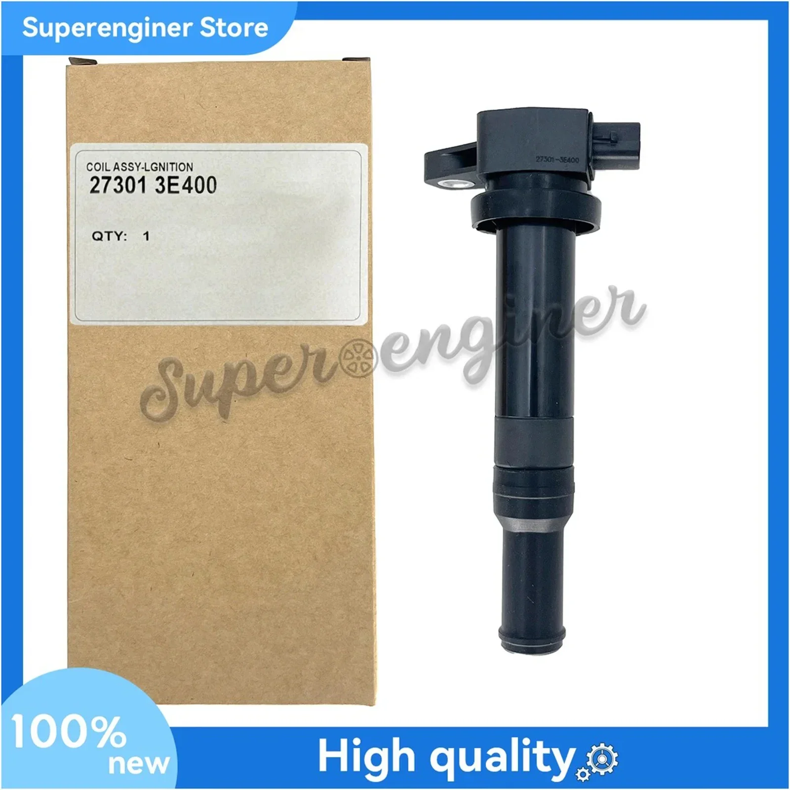 1 Pcs Ignition Coil  For Hyundai Santa FE V6 Kia Optima Rondo 2.7L UF-558 UF558 5C1624 27301-3E400 273013E400