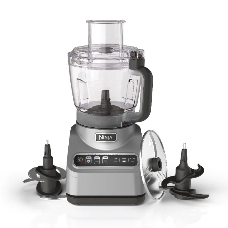 

Ninja Professional Food Processor, 850 Watts, 9-Cup Capacity, Auto-iQ Preset Programs, Silver
