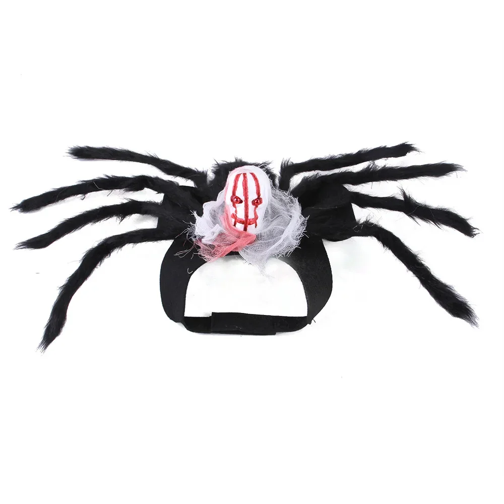 Halloween New Arrivals Pet Spider Creative Chest Back Cat Dog Small Dogs Clothing Skull Transformation Costume Accessories