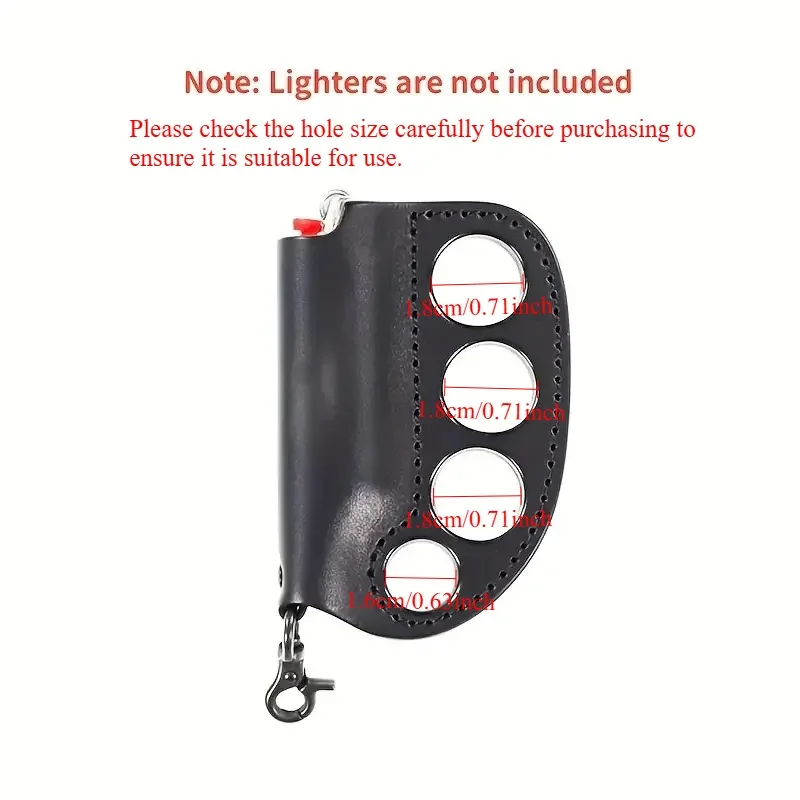 1pc, Premium Lighter Case, Portable Protective Lighter Cover Case, Reusable Lighter Case For Regular Lighters - With Keychain Si