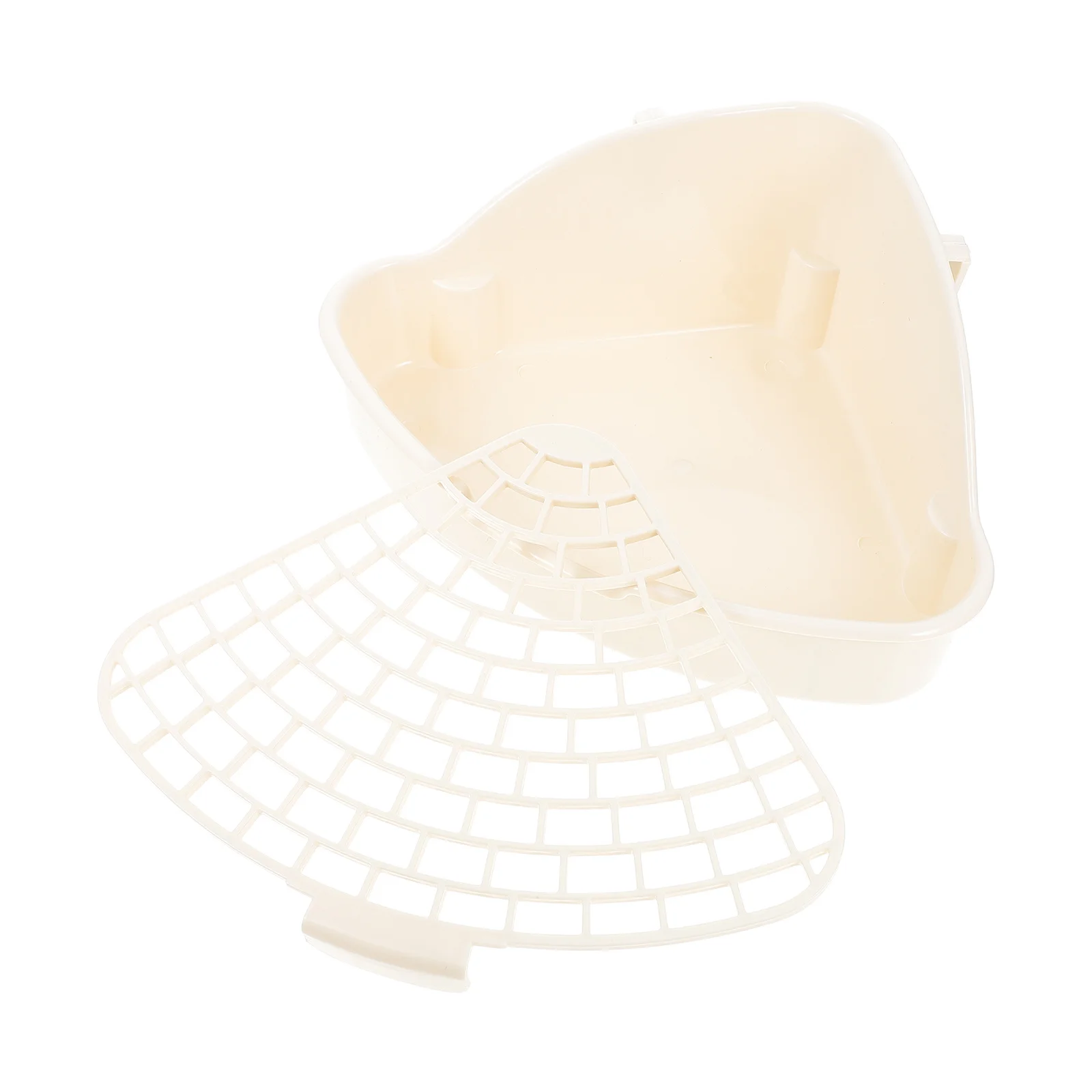 صندوق نفايات الحيوانات الصغيرة، مادة PP ممتازة، خطاف مزدوج، قعادة تدريب أرنب ثابتة، تصميم شبكي ناعم لخنزير غينيا الأرنب