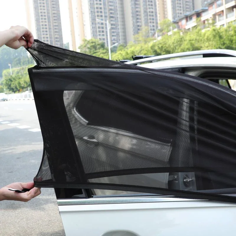 Car Universal Sunshade SUV UV Protection Anti-mosquito Screen Window Blackout Side Curtain Protection Window Film Accessories