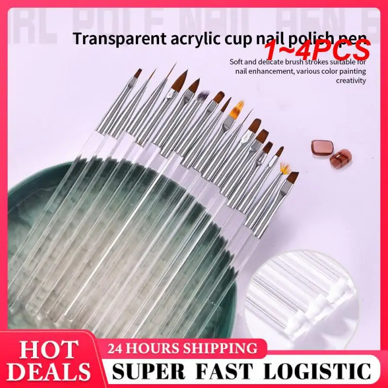 1~4PCS Nail Pen Flexible And Sturdy Size As Shown In The Figure Manicure Tool Point Pen Nail Tools Not Easily Deformed