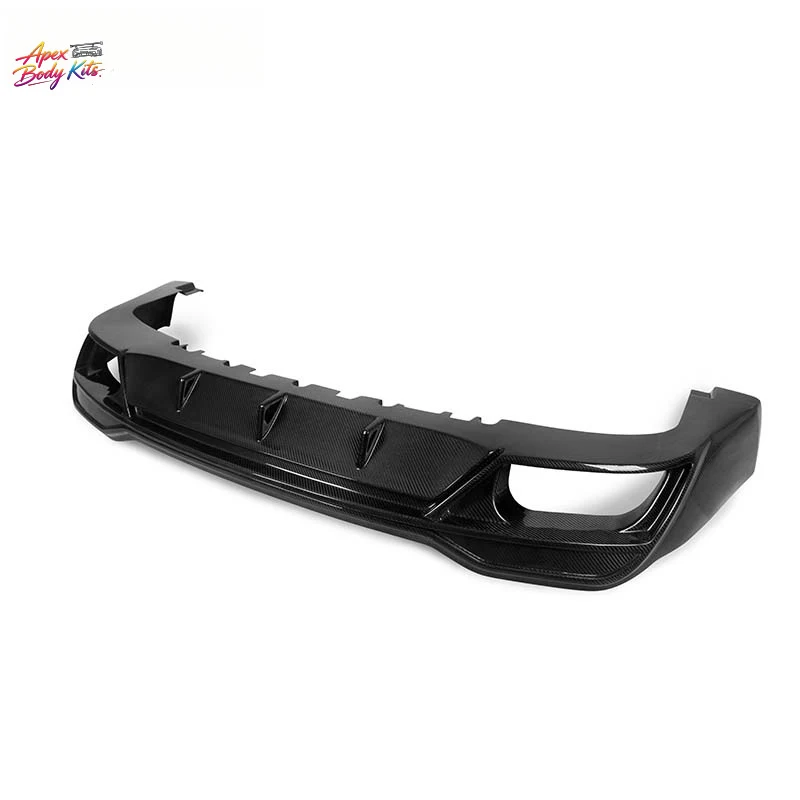 Paktechz Carbon Fiber Body Kit Rear Bumper Lip Diffuser for Maserati Ghibli 2014 - 2017
