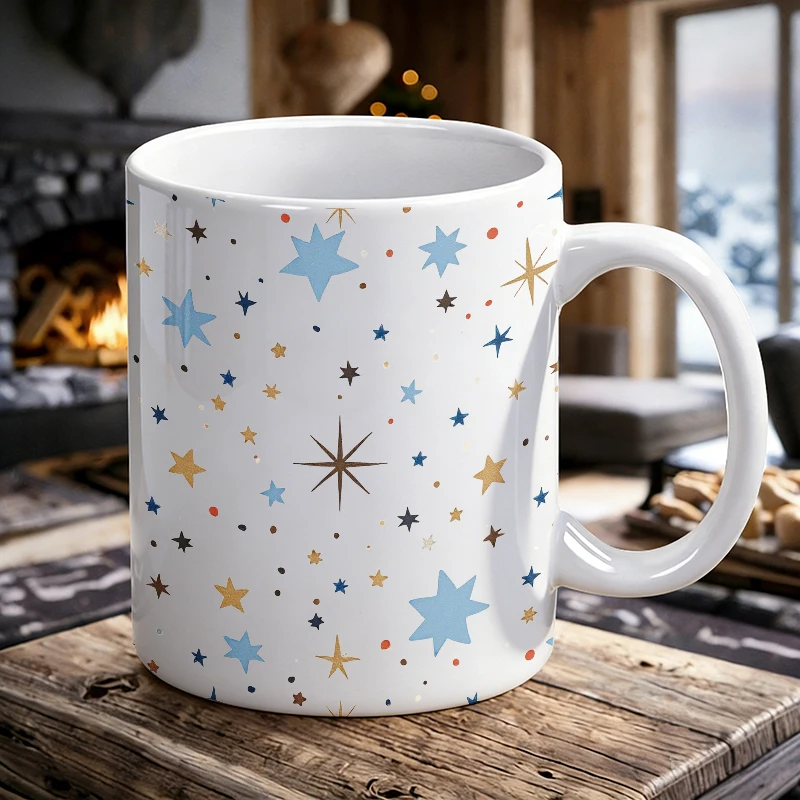 

Fashion Mug Coffee Cup Celestial Dreams A Starry Night Sky Pattern