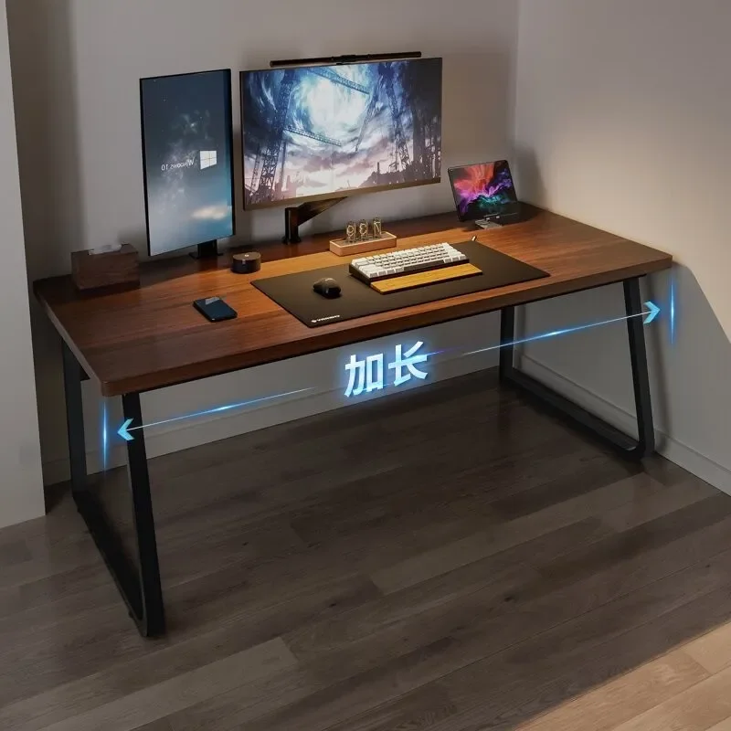 Computer Desk Double E-sports Table and Chair Combination Study Desk Workbench for Home Office Learning