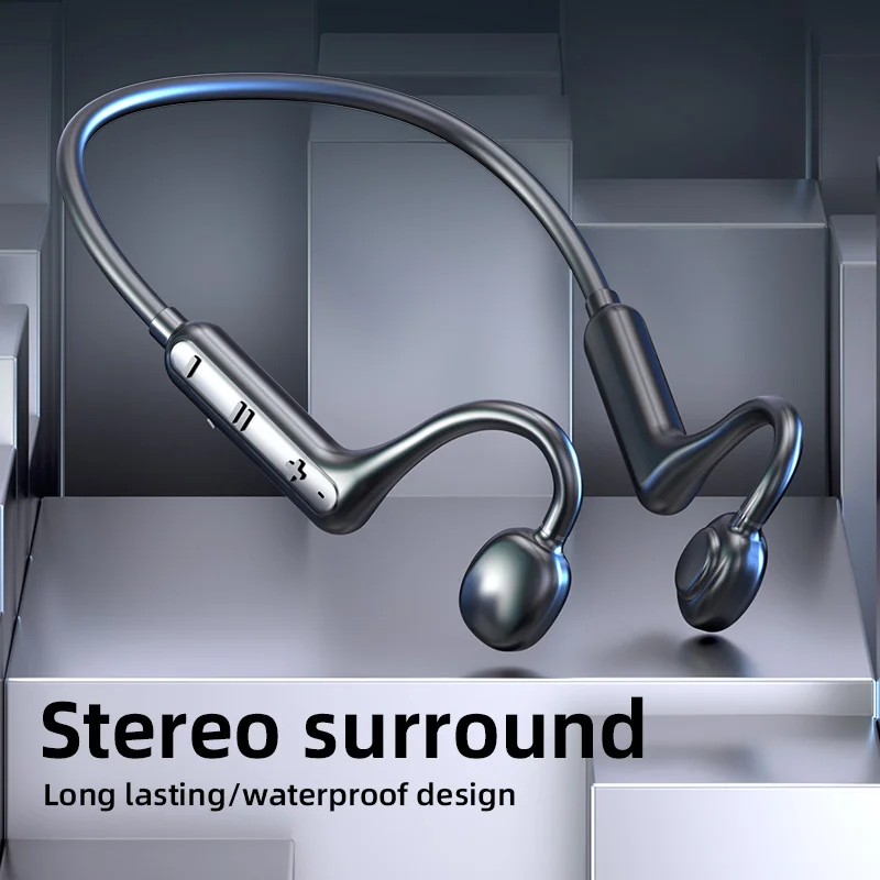 سماعة بلوتوث لاسلكية Ks15 ، مثبتة على الرقبة ، طاقة بطارية عالية ، توصيل صوت ، عمر بطارية طويل #3