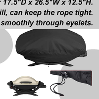 BBQ Cover Outdoor Weber Heavy Duty Grill Covers Rain Protective Outdoor Barbecue Cover Round BBQ Grill