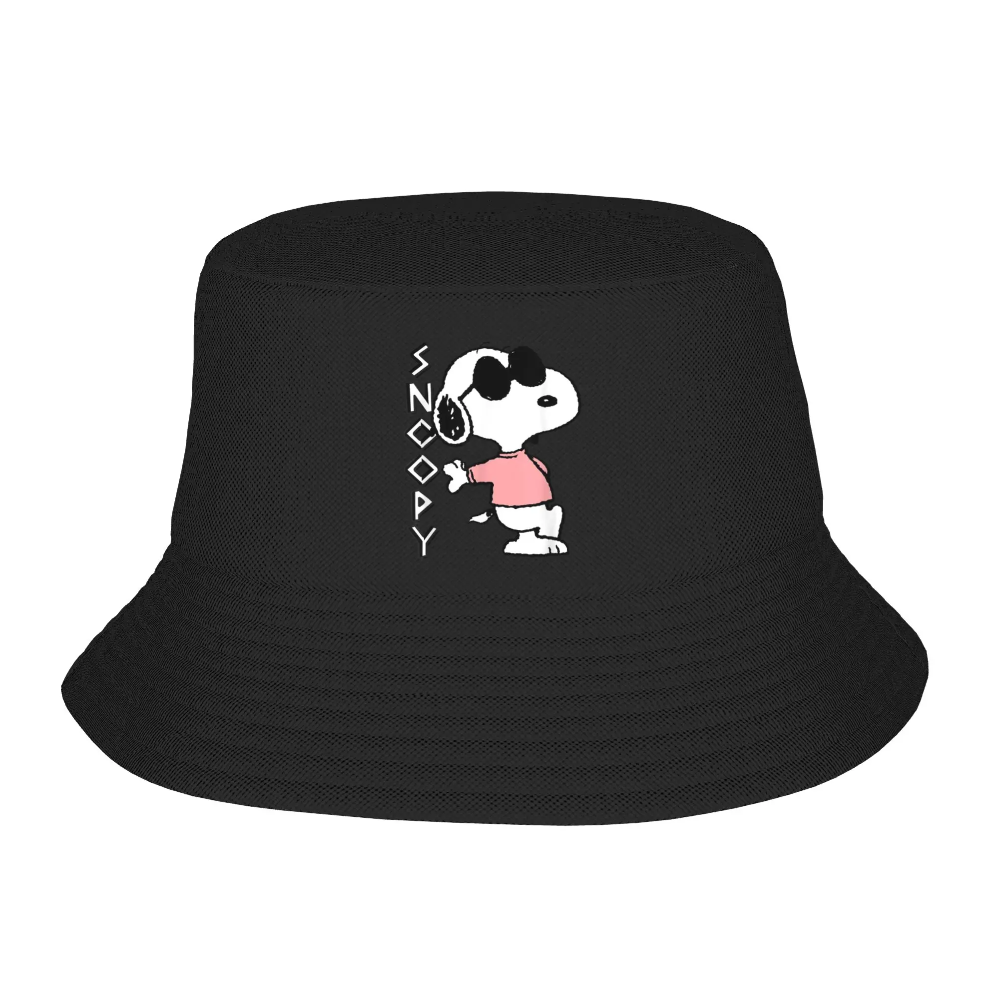 Unisex Bucket Hat Peanuts Snoopy Joe Vocation Getaway Headwear Lightweight Vacation Fishing Cap  Bob Hat Gift
