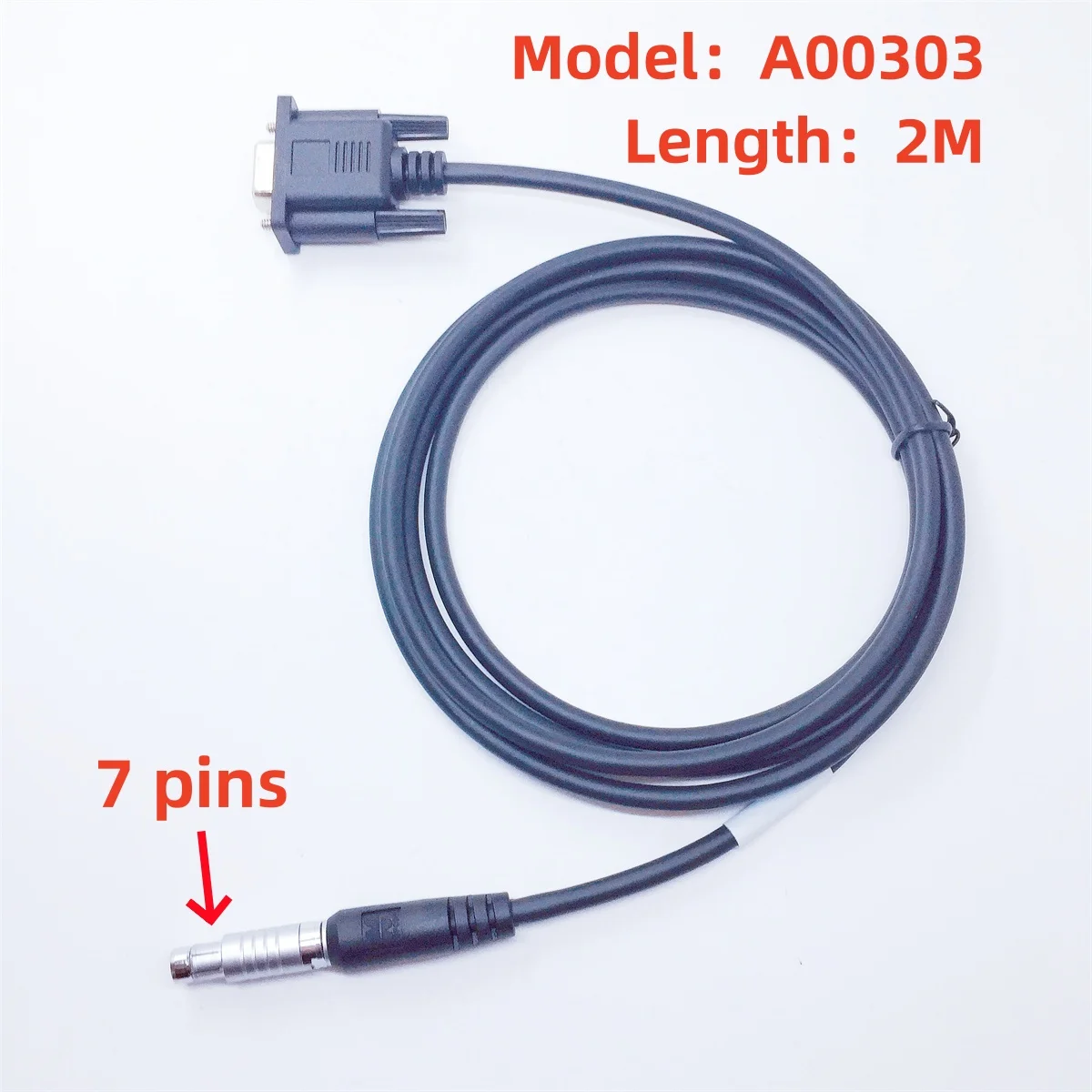 BRAND NEW  cable A00303 RS232 Download Data Cable for top-con Compatible for GPS 7 pins surveying cable