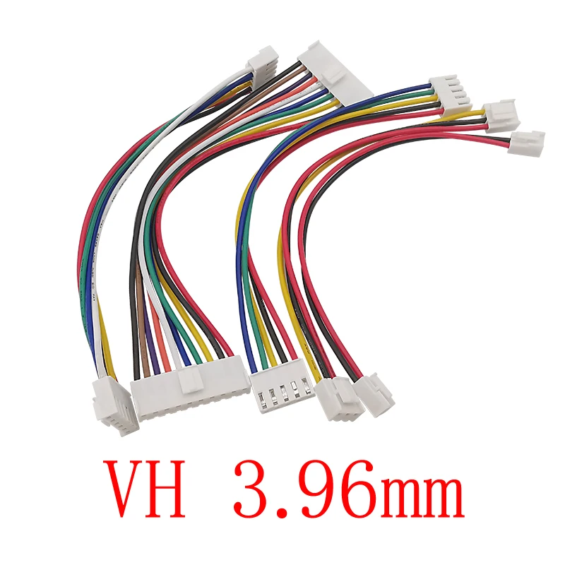 10Pcs JST VH3.96 VH 3.96mm Pitch Female to Female Plug Wire Cable Connector 2P/3/4/5/6/7/8/10 Pin 22AWG Wires 10CM 20CM 30CM