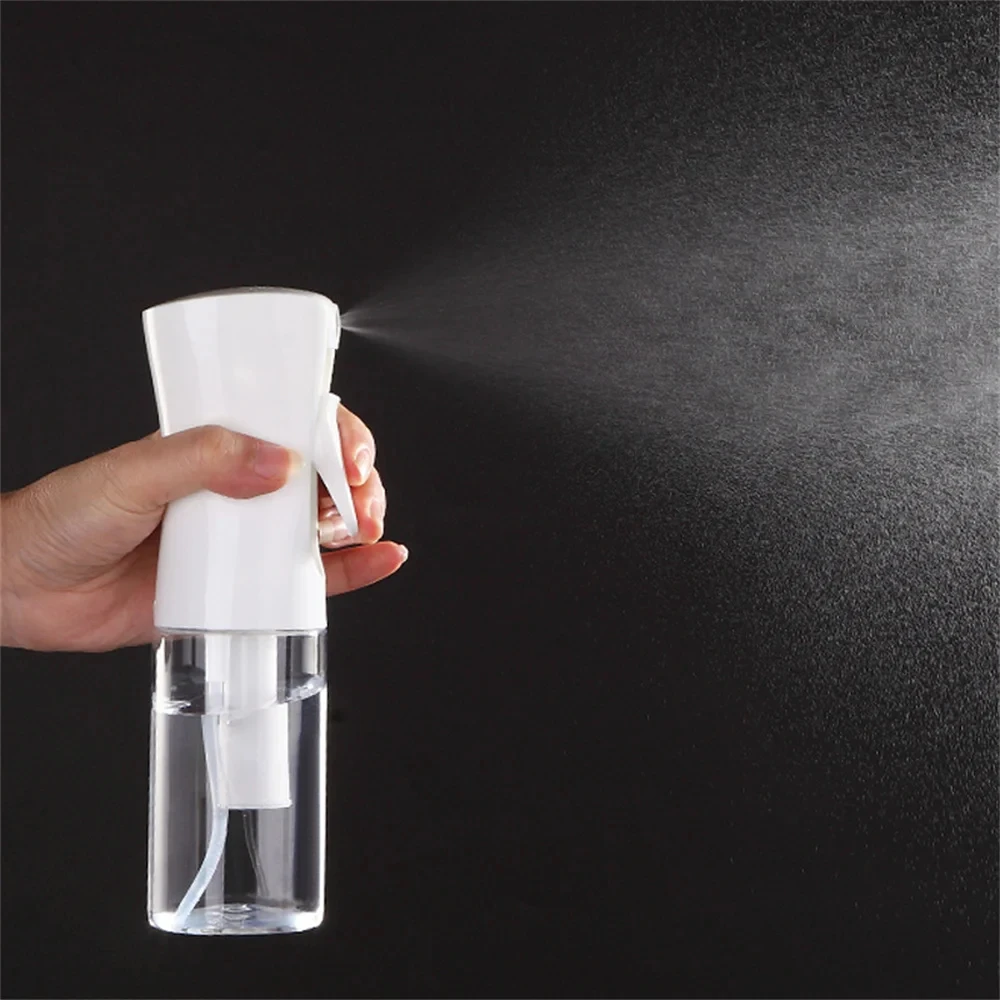 Botella pulverizadora de niebla continua recargable de 200ml, pulverizador desinfectante portátil de niebla ultrafina de alta presión para limpieza del peinado del cabello