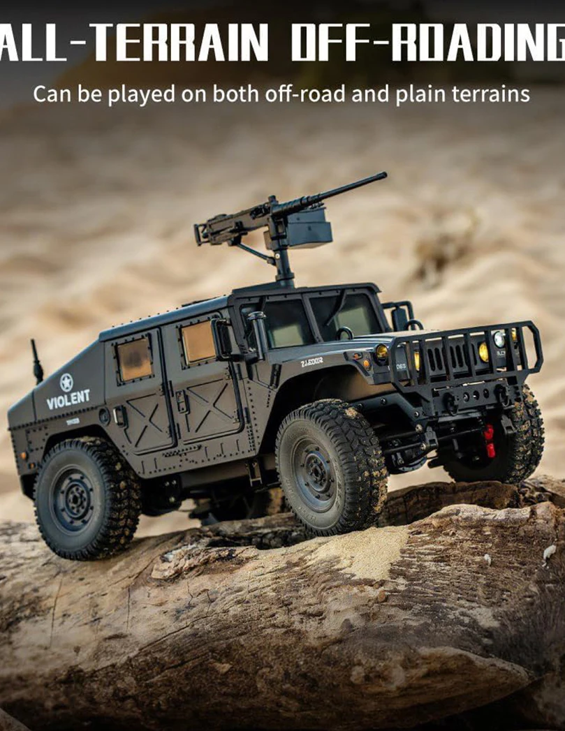 RC car Model Remote Control Climbing car C8835 All Terrain Off-Road Vehicle Military Truck Model Multifunctional with Hook Simul
