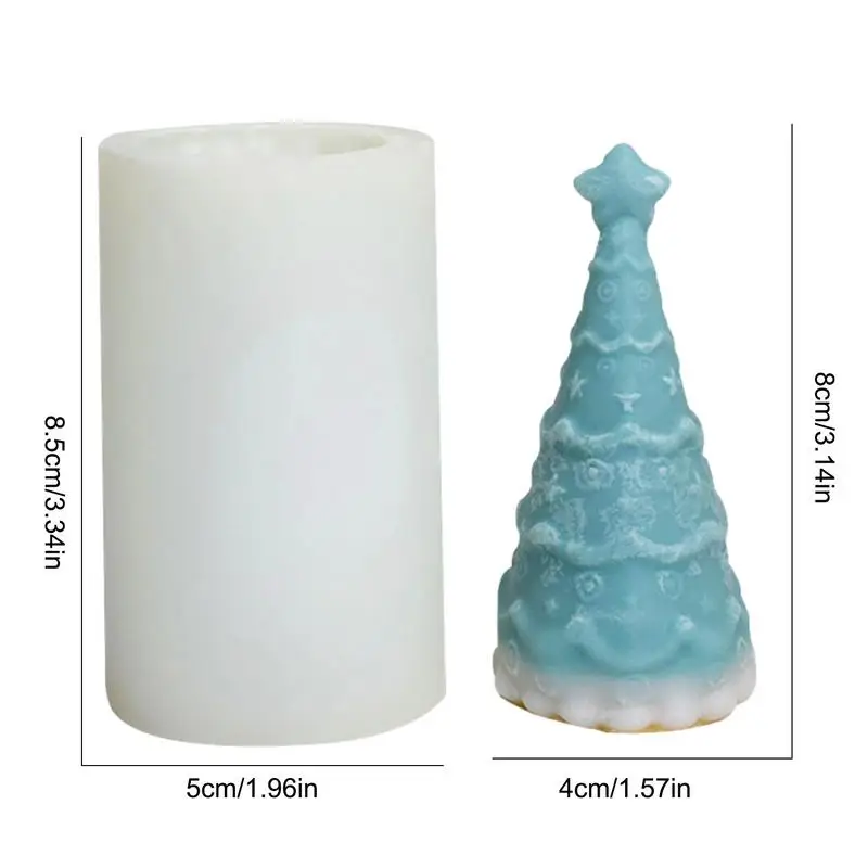 Moule en silicone pour sapin de Noël 3D, moule en silicone pour sapin de Noël 3D, bougie en forme d'étoile, conception d'arbre décorative, prévient les élections, résine xy