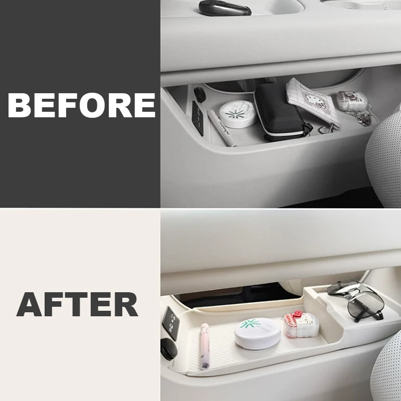 For GMW ORA 5 2026 2027 Car Central Control Below Compartment Storage Partition Panel Privacy Covers Glove Box Accessories