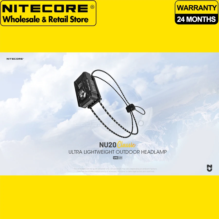 NITECORE NU20 Classic USB-C перезаряжаемый сверхлегкий уличный налобный фонарь для рюкзаков, кемпинга и бега по пересеченной местности