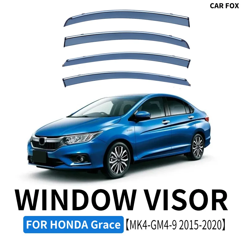 

Для HONDA Grace MK4-GM4-9 2015-2020 Пластиковый оконный козырек вентиляционные оттенки Защита от солнца дождя для HONDA Grace MK4-GM4-9