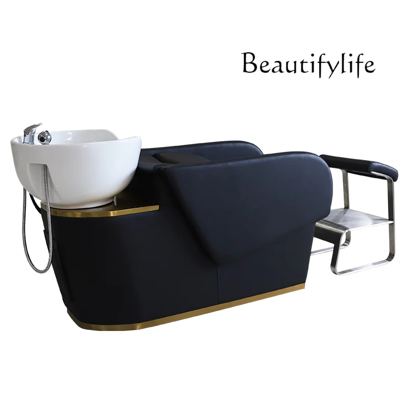 Nordic Hair Saloon Dedicated Lying Half Multi-Functional Flushing Bed