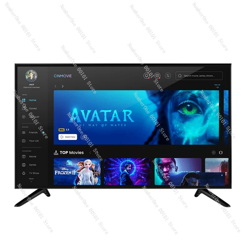 

Explosion-Proof TV 55/75/ 100inch Smart TV Network HD Display LCD LCD TV Export (Support Russian Conversion)