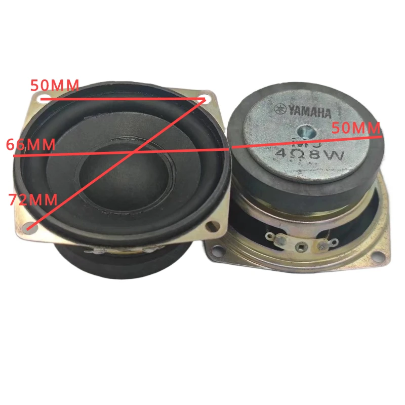 SOTAMIA 2Pcs 2.5 Inch Portable Full Range Speaker 4 Ohm 8W HIFI Speaker Audio Sound Music Home Theater Loudspeaker for YAMAHA
