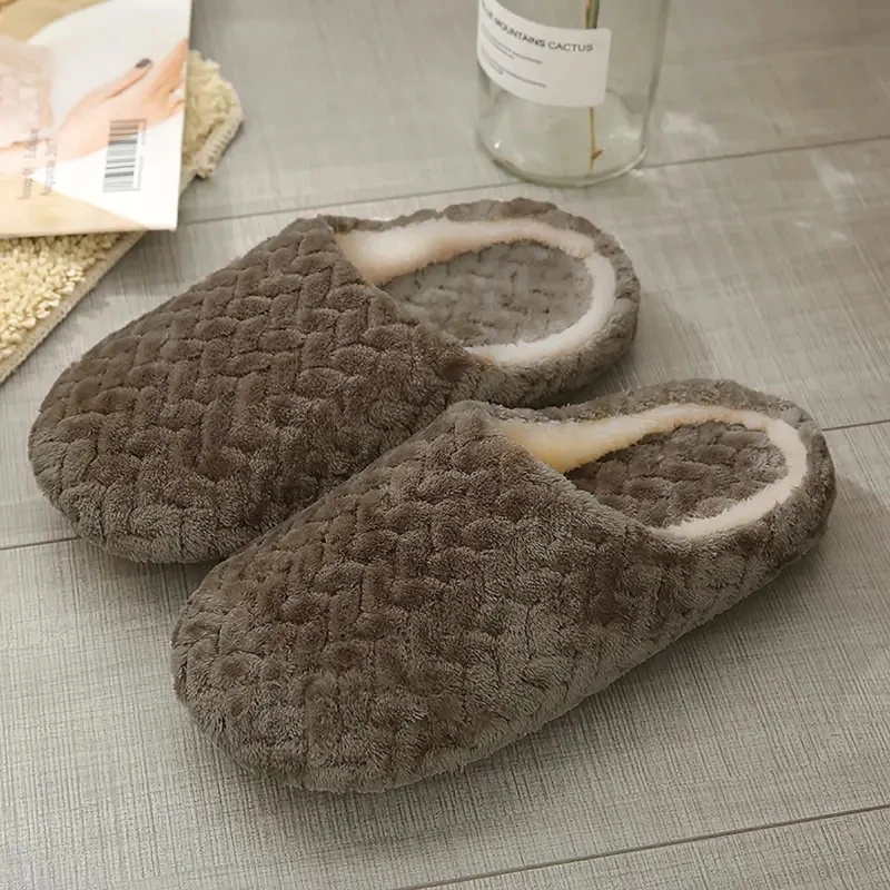 Unisex Soft Anti Slip Home Winter Slippers