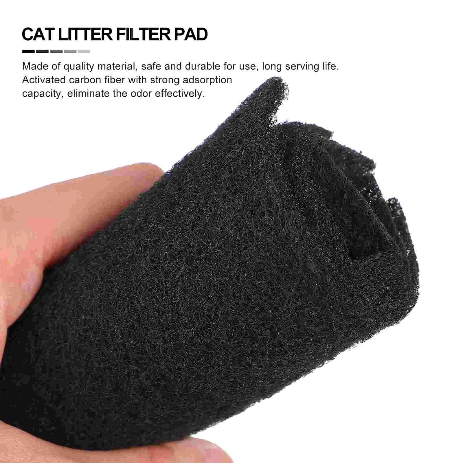 24pcs Activated Carbon Cat Litter Filter Mat Eliminate Odor Keep Air Fresh and Clean for Your Feline Friend