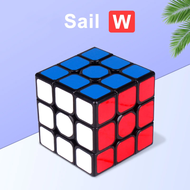 QiYi Sailing W 3x3x3 QiHang W Speed Magic Rubix Cube Black Professional 3x3 Cube Puzzle Educational Toys For Kids Gift