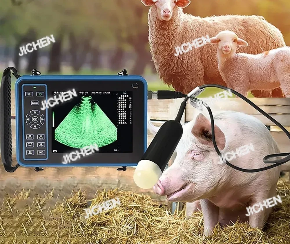 Escáner de ultrasonido, máquina ultra portátil para comprobar el embarazo veterinario, para uso en perros, gatos, cerdos, ovejas, vacas, caballos