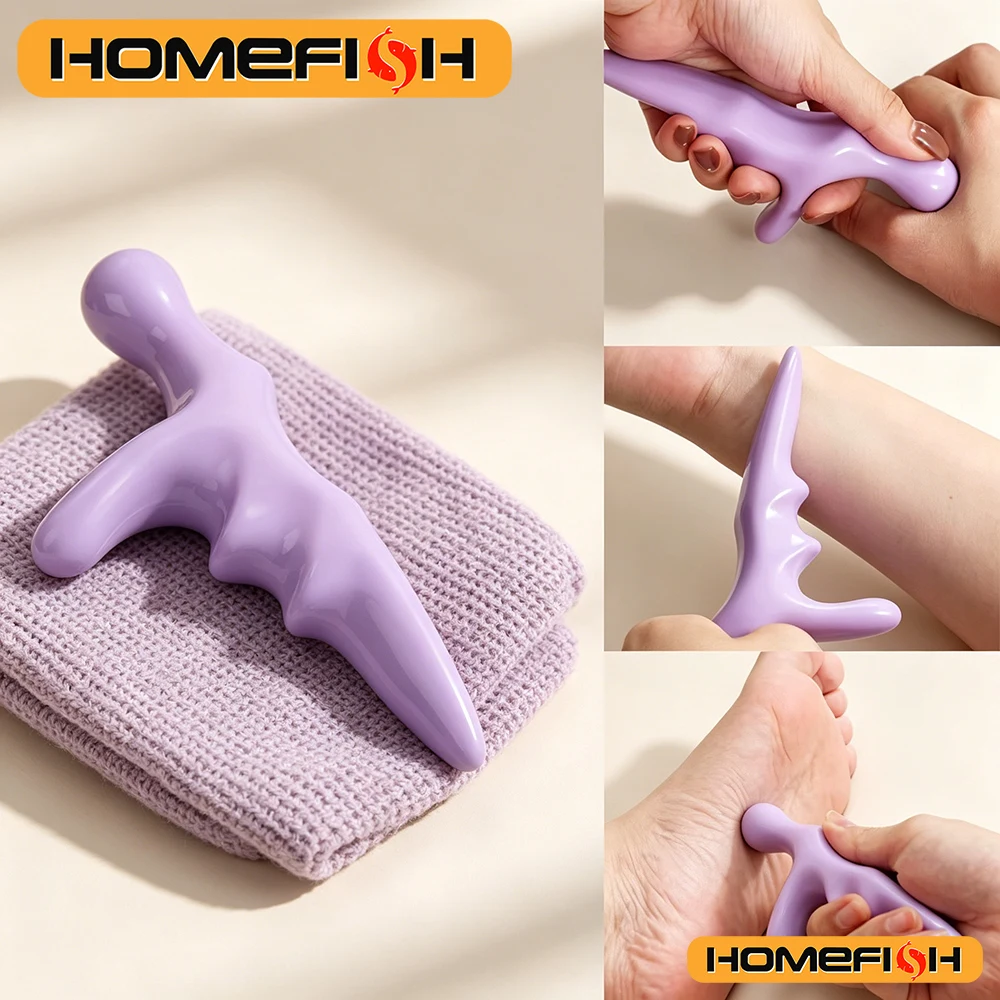 T-Shape Acupoint Massager Thumb Press Trigger Point Relieve Fatigue Manual Full Body Deep Reflexology Tool