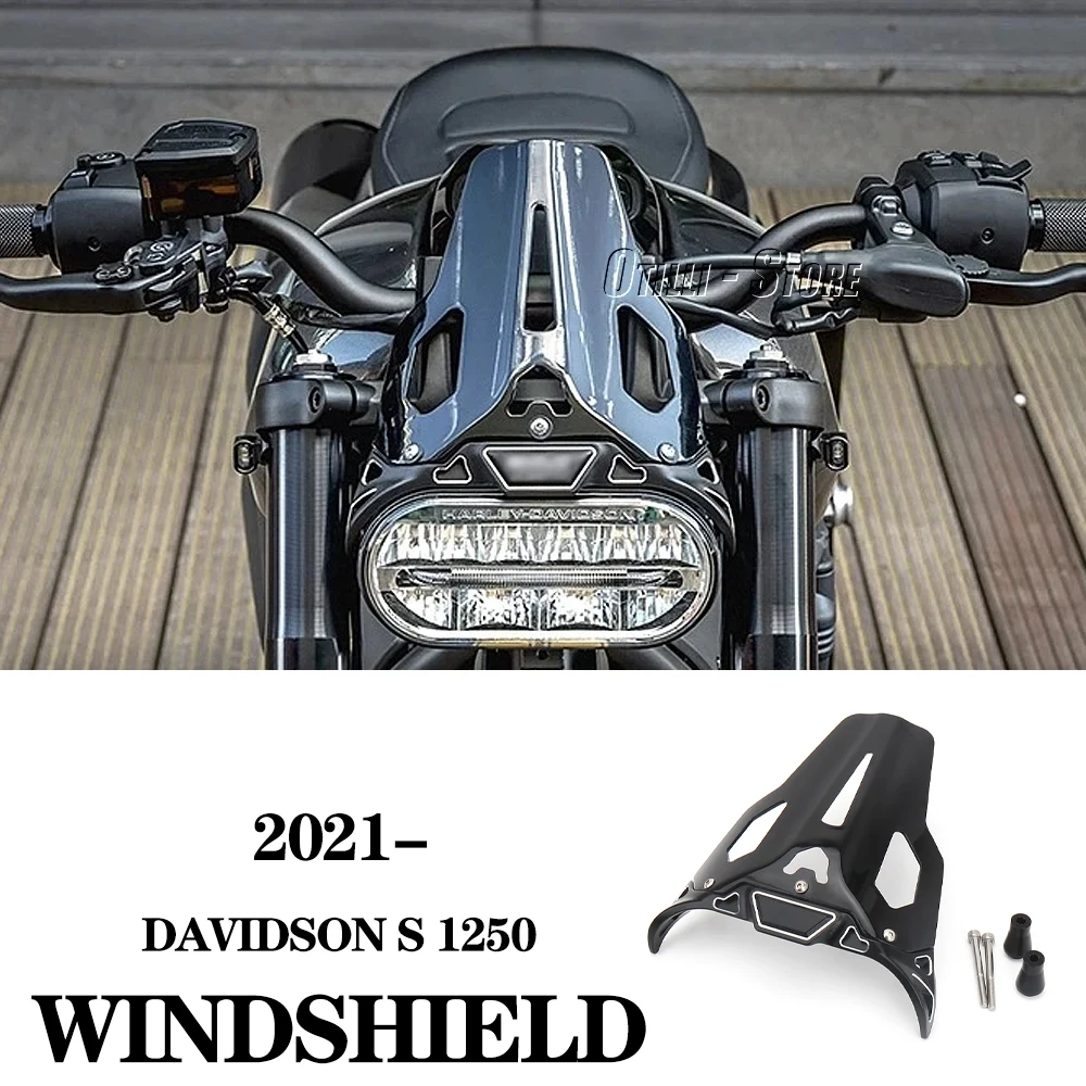 

Motorcycle Windshield Upper Fairing Windscreen Wind Deflector For Davidson Sportster S 1250 RH1250S 2021 2022 2023 2024