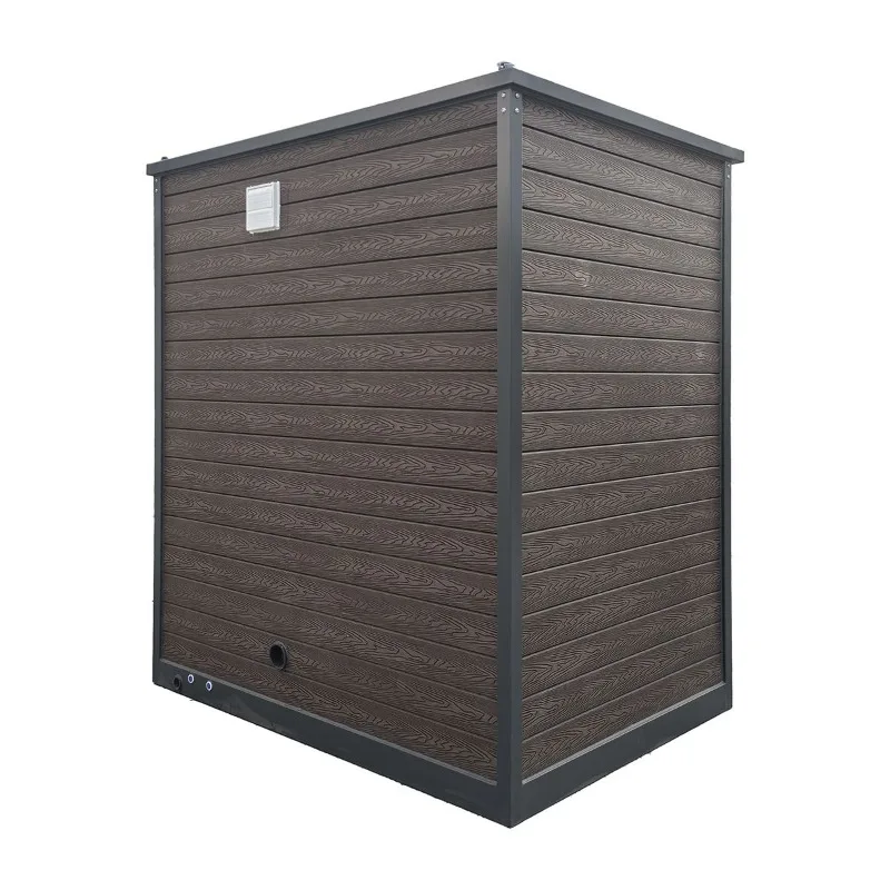 Portable Toilet, Gravity Drain Sanitation Cabin with Stable Base for Hill Area Outdoor Activity Sanitation Service