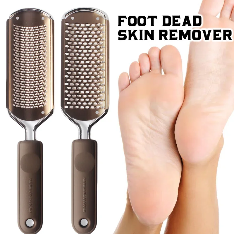 

1pc Stainless Steel Foot File Remove Dead Skin Foot Brush Scrubber Heel Callus Exfoliating Professional Pedicure Feet Care Tool