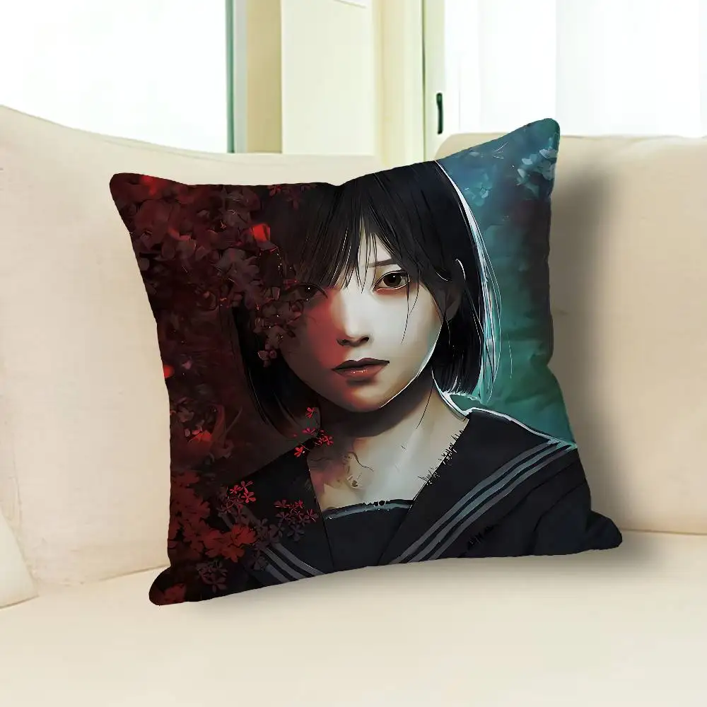 Game S-Silent H-Hill 1 2 3 4 f Celebrity Merchandise All-Match Printed Pillow Case Sofa Car Office Room Decoration Protector