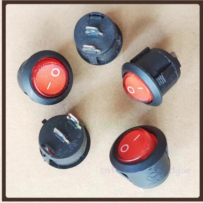 1PCS Round Rocker Switch For XW602 2 Pin 2 Position 10A 250VAC 20mm Cutout Repair Replacement Part