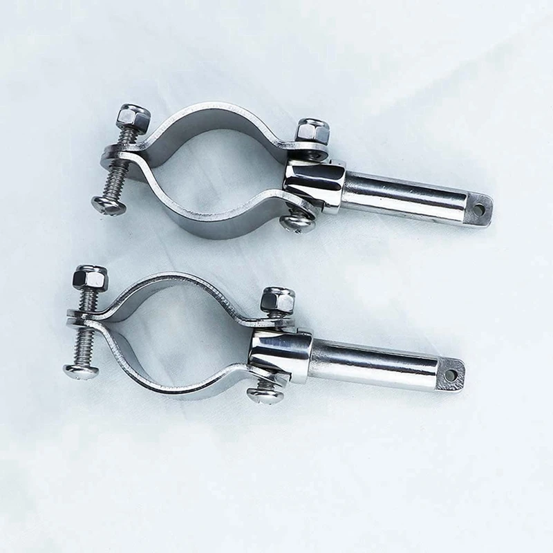 Boat Stainless Steel Row Lock Side Mount Line Oar Lock Socket Marine Yacht (4 Pack)