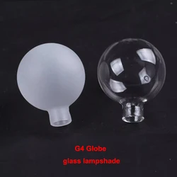 G4 Globe D5cm D6cm D8cm Frost sostituzione dell'ombra in vetro trasparente per presa G4, copertura del paralume in vetro a sfera G4 per lampadario