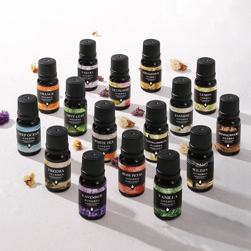 17 Kinds of Scent Essential Oils 10ML Lavender Sandalwood Vanilla Mint Rose Orange Diffuser Aroma Oil Fragrance Oil Perfume