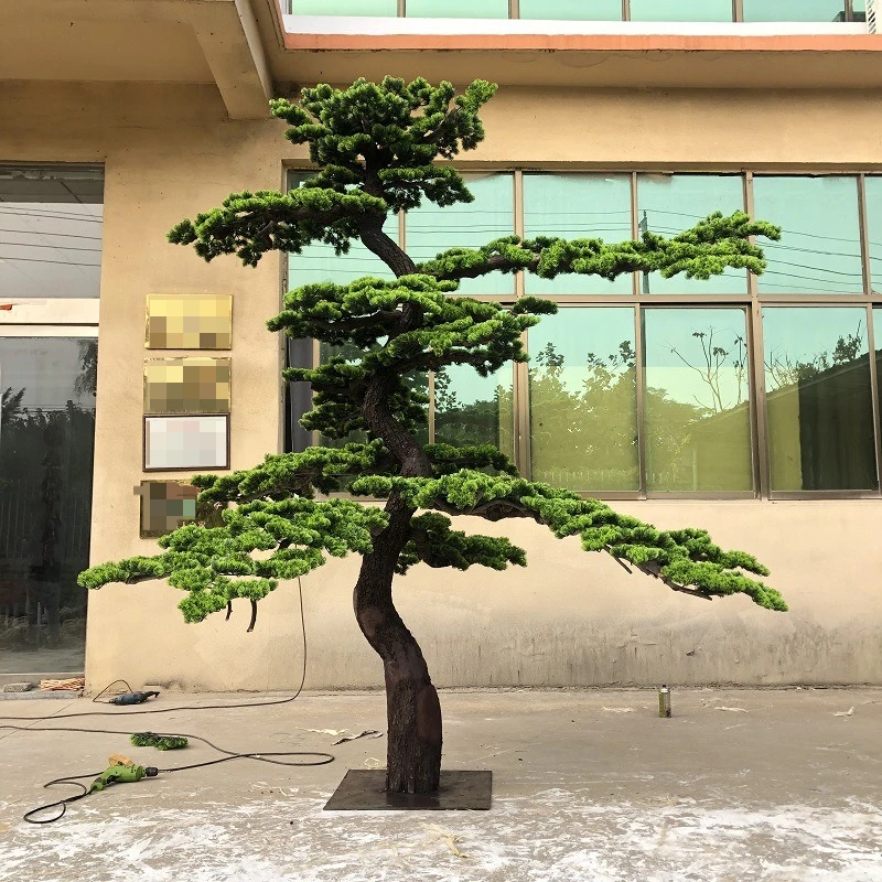 

Simulation of welcoming pine pine tree green plant Podocarpus fake tree shopping mall interior decoration landscape ornaments