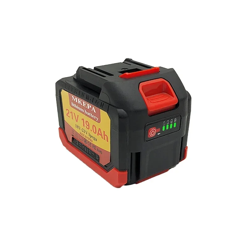 21V Tool Battery For Makita, 19Ah Rechargeable Lithium Battery, 18-21V 19000mAh Battery, Used For Electric Drills Or Chainsaws