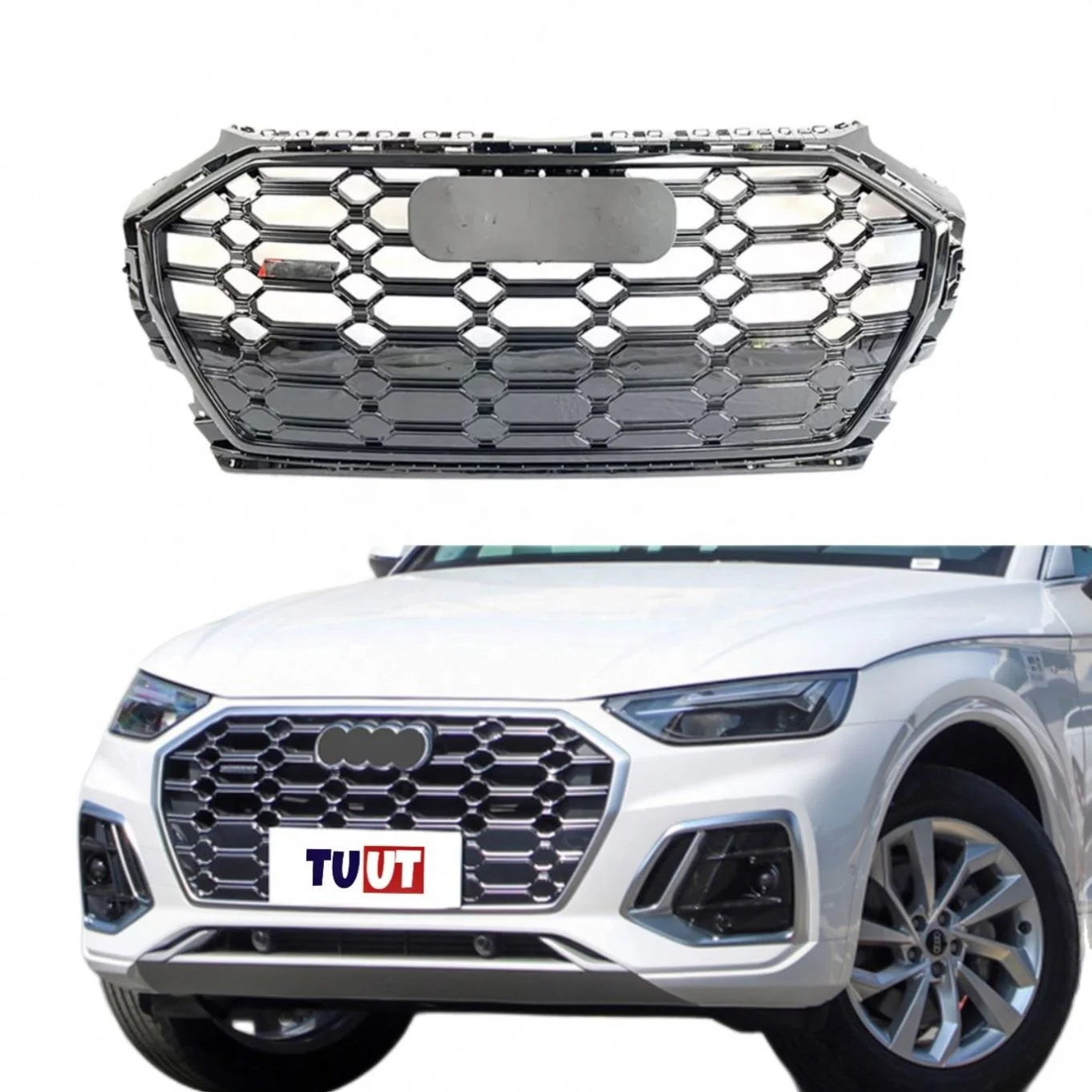 Latest 2022 Hot Sale Grille For Audi Q5 Update to Racing Sport SQ5 Style 2021 2022 Front bumper Grille