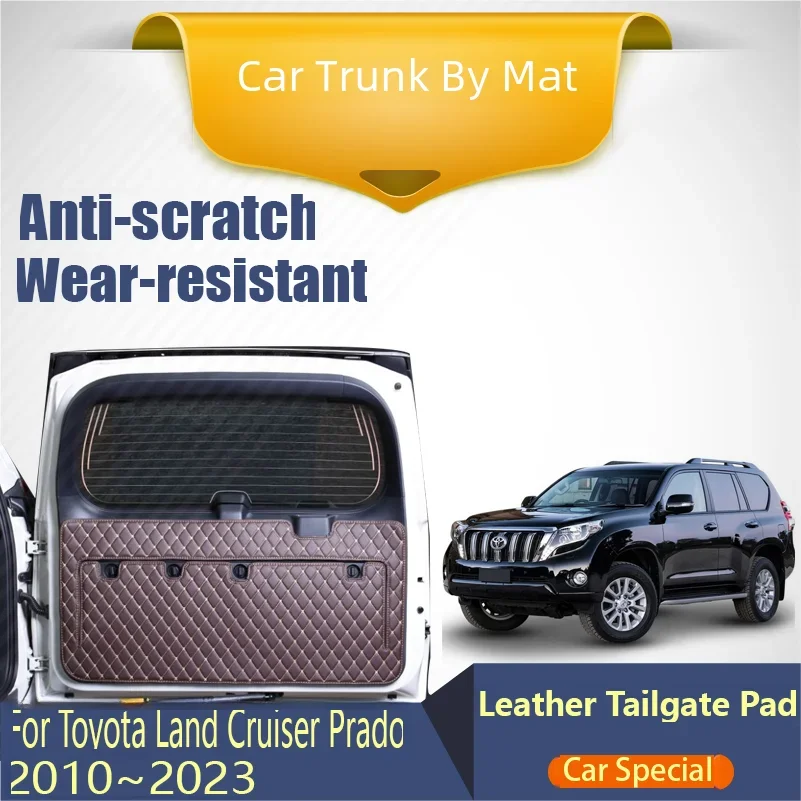 Car Rear Trunk Door Mats For Toyota Land Cruiser Prado J150 2010~2023 Anti-dirty Carpets Tailgate Pad Rug Auto Accessories