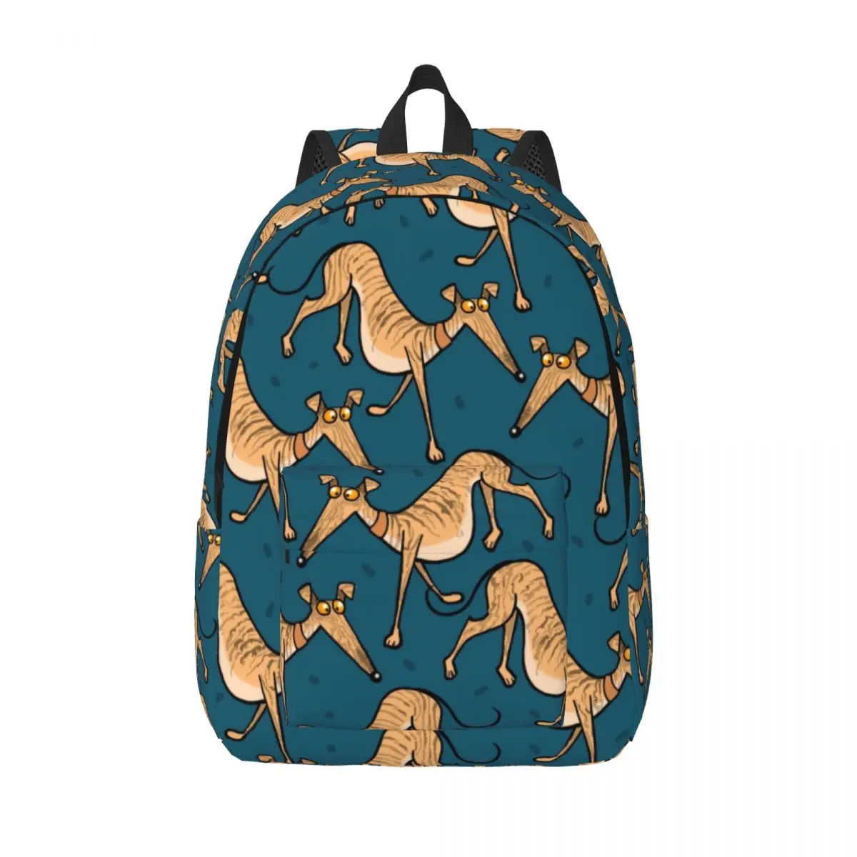 

Холщовые рюкзаки с 3D принтом Kawaii Greyhound Dog, уиппет, школьные дорожные сумки для колледжа, женские и мужские сумки для книг, подходят для 15-дюймового ноутбука