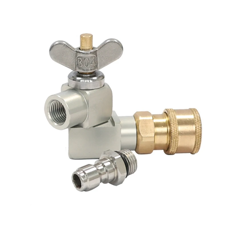 

Вращающаяся на 360 градусов регулируемая автомобильная мойка высокого давления, аксессуары для машины для очистки воды, 1/4 поворота, быстроразъемное соединение, насадка-головка