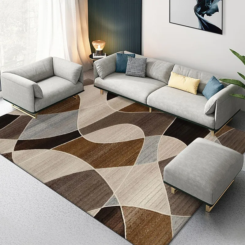 Abstract Geometry Carpet Nordic Ins Style Carpet Living Room Sofa Tea Table Photography Home Decoration Mat Easy To Clean Beauty