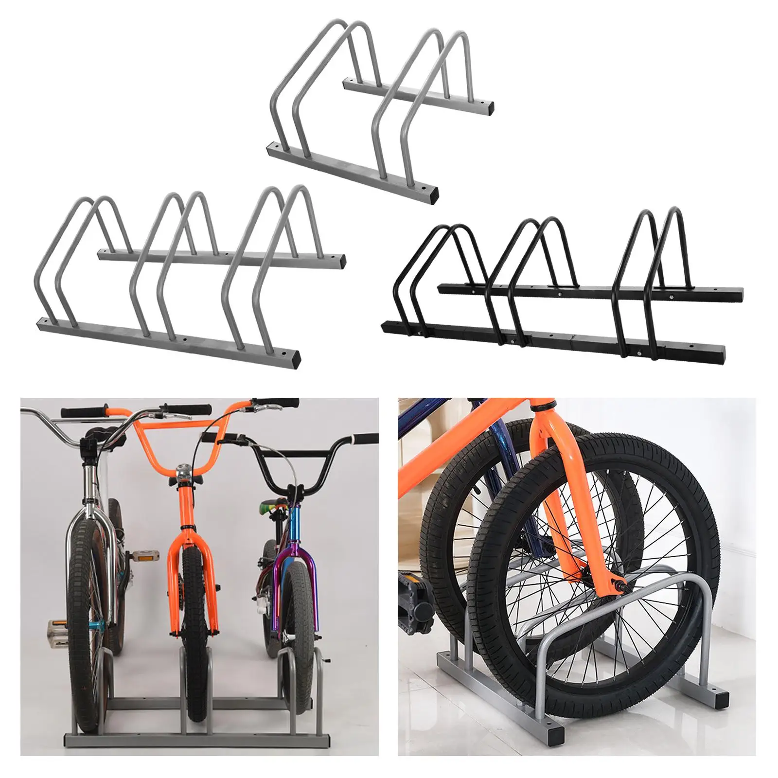 Bicycle Parking Stand Holder Storage Organizer Road Mountain Bikes Bike Floor Rack Space Saving for Living Room 16-29inch Bikes