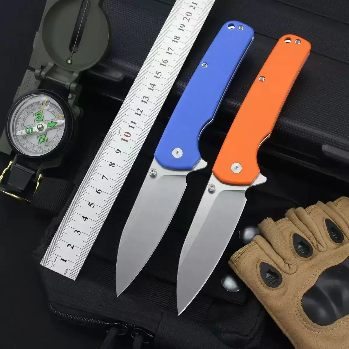 

New Folding Pocket Knife Real D2 Steel Blade Outdoor Camping Utility Knives High Hardness G10 Handle Multipurpose Knife EDC Tool