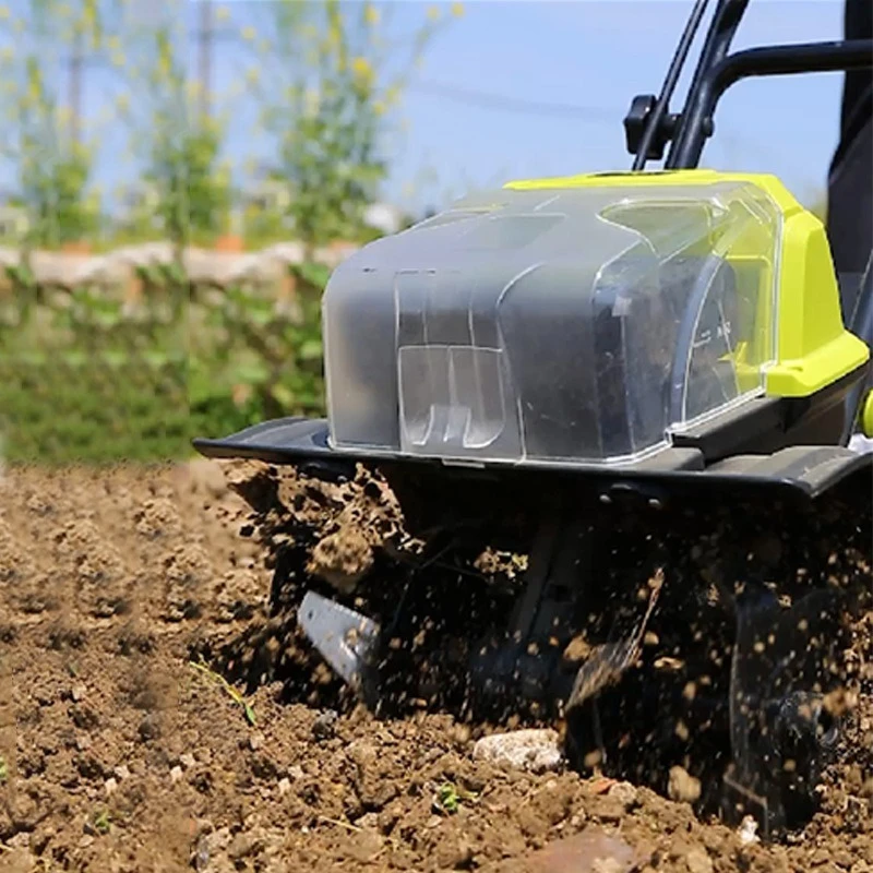 Multi Functional Tiller Battery Powered Tiller Agricultural Rotary Tiller Small Trenching Plow Cultivator Tiller