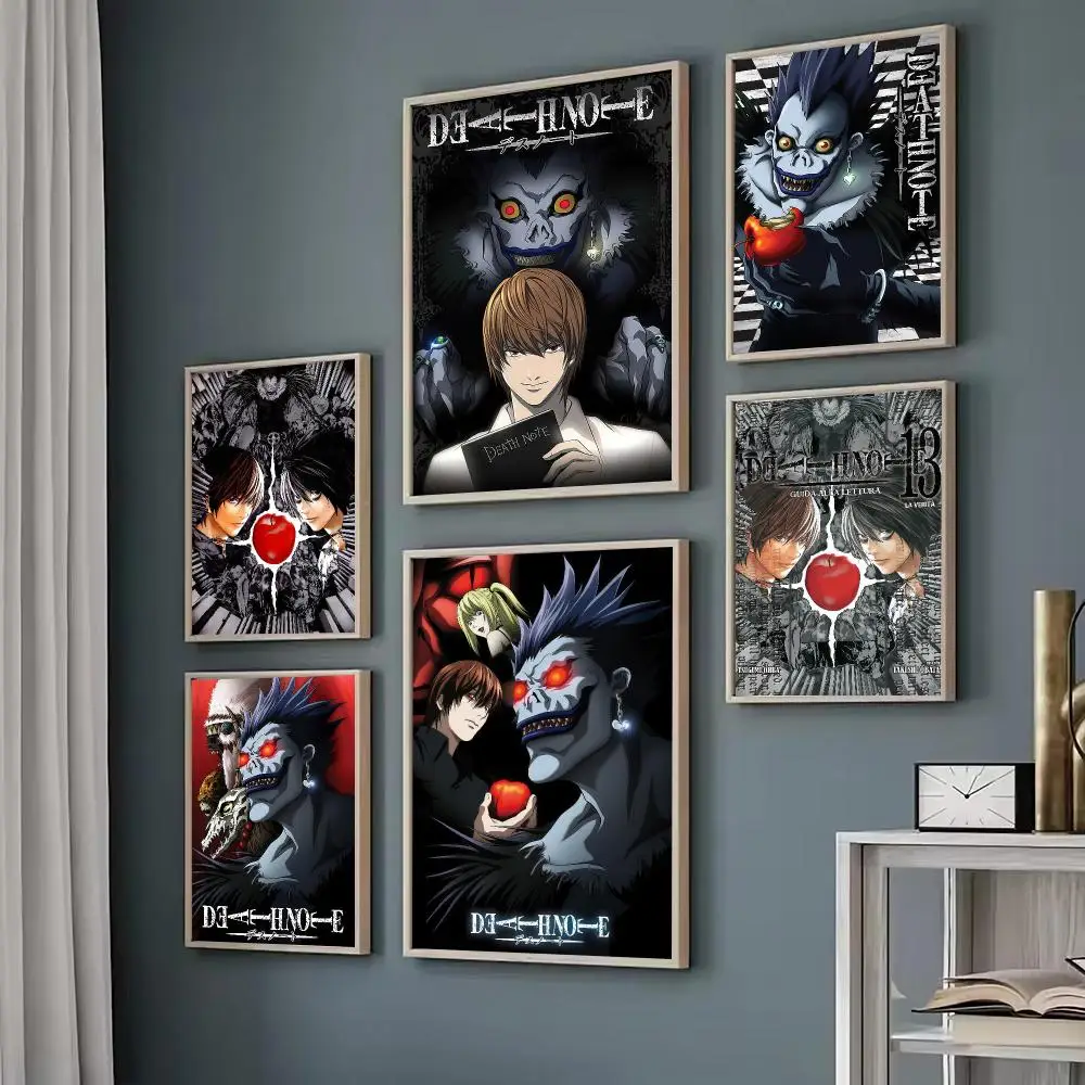 L-Lawliet Death Note Painting Calligraphy Decorative paintings Fancy Wall Sticker For Living Room Bar Decoration Room Wall Decor