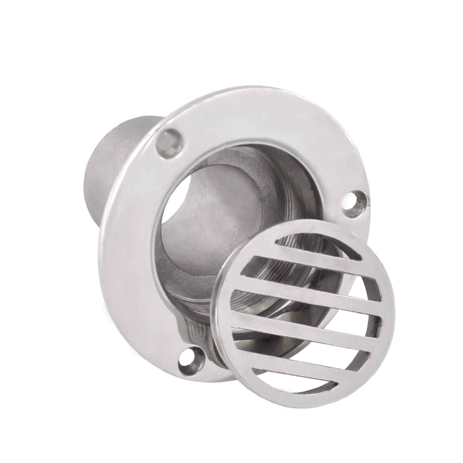 Boat Floor Deck Drain Cover Fit 1-1/2 Inch(38mm) 316 Stainless Steel Pipe for Yacht or Bathroom Floor Drainage Supplies