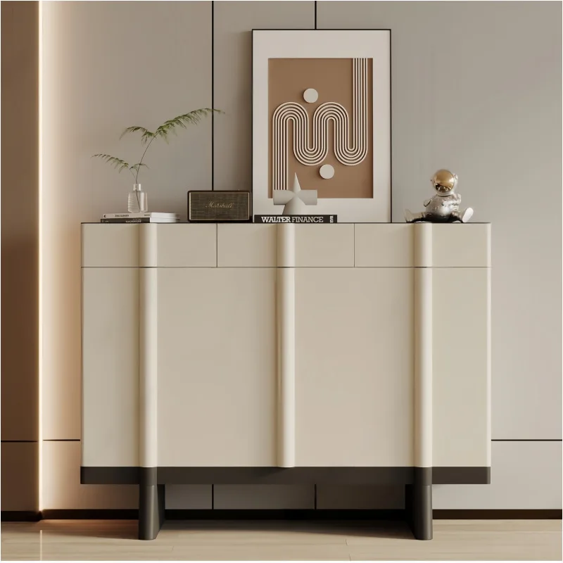 AA paint dining side cabinet solid wood bucket cabinet modern simple living room wall locker